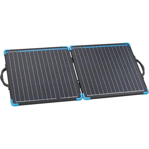 ECTIVE MSP 80 SunBoard - Faltbares 80W Solarmodul - Solarpanele für mobile Stromversorgung, extra leicht und kompakt mit optimaler Winkeljustierung für maximale Energiegewinnung.