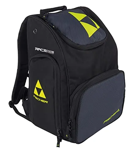 Fischer Backpack Race 55L Skischuhtasche schwarz - Fahrradrucksäcke mit 55L Volumen, ideal für Training und Wettkampf. Wasserdichter Boden und separater Schuhfach sorgen für optimalen Schutz und Organisation.