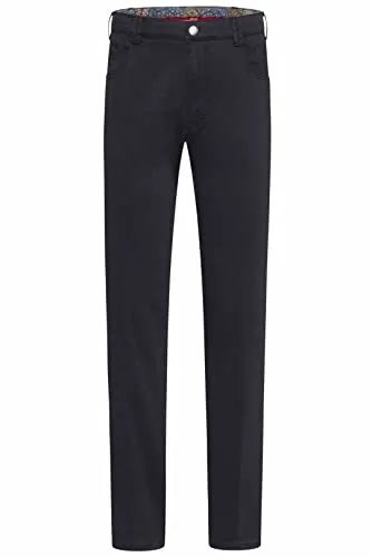 Chinos MEYER "Diego" Herren, Regular Fit, Marine - Wanderhosen mit Stretch-Dehnbund für außergewöhnlichen Tragekomfort. Die MEYER Chino Diego überzeugt mit Super-Stretch Qualität und praktischen Taschen – perfekt für den Alltag.