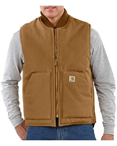 Carhartt Herren Isolierte Weste aus Segelleinen, Carhartt® Braun, XL - Arbeitskleidung & Uniformen; Robuste, isolierte Weste mit geripptem Kragen und praktischen Taschen, ideal für kalte Arbeitsbedingungen.