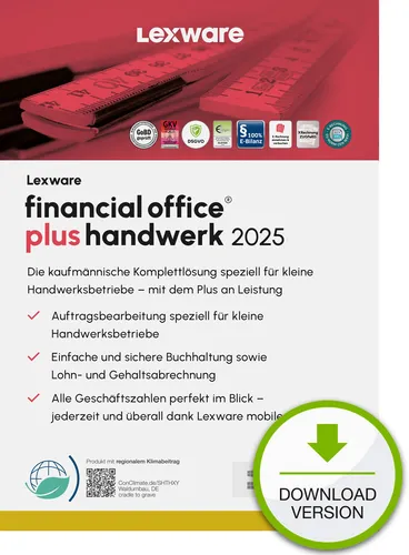 Lexware Financial Office Plus Handwerk 2025, ESD Software-Download