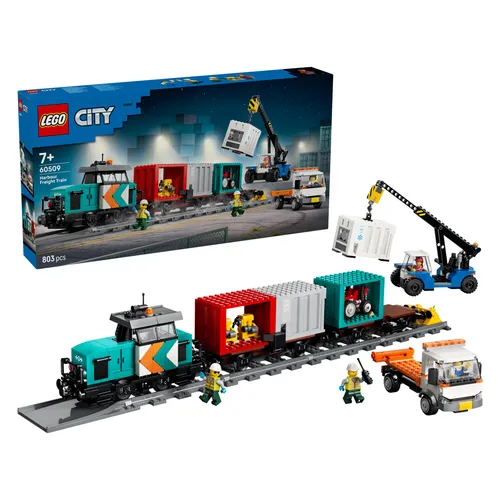 LEGO® City 60509 Hafengüterzug mit Kran und LKW – Spielspaß für kreative Kinder - Das LEGO® City Set 60509 bietet 803 Teile für spannende Rollenspiele. Mit Rangierlok, Kran und LKW sind der Fantasie keine Grenzen gesetzt. Ideal für Kinder ab 7 Jahren und perfekt für kreative Abenteuer!