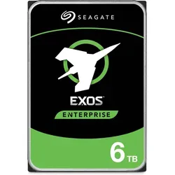 Seagate Exos Enterprise 6TB NAS HDD - 24/7 Zuverlässigkeit - Festplatte mit 6TB Speicher, ideal für NAS-Systeme, bietet hohe Leistung mit 7200rpm und ist für den Dauerbetrieb optimiert.