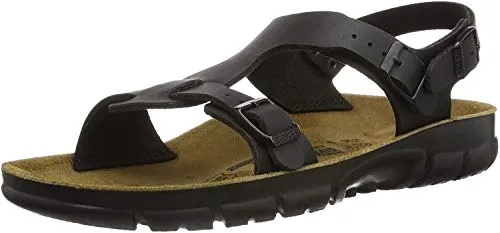 BIRKENSTOCK Sandale Saragossa - Anatomische Pantolette für besten Halt - Wanderschuhe mit anatomisch geformtem Kork-Latex-Fußbett und rutschhemmender Laufsohle, ideal für Komfort und Stabilität bei jeder Aktivität.