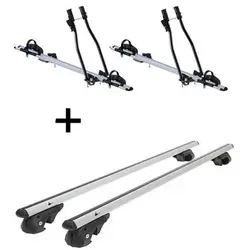 Fahrradträger SAGITTAR + Dachträger VDP004 L für Mercedes C-Klasse T-Modell S204 - Gepäckträger-Set für Mercedes C-Klasse T-Modell S204 07-'14. Enthält zwei hochwertige Fahrradträger für den Dachtransport, ideal für alle Fahrradtypen und sorgt für mehr Platz im Innenraum.