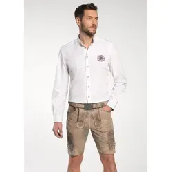 Spieth & Wensky Shorts FCB-Gotteszell-Lederhose/FCBGü mit Stickereien und FC Bayern Gürtelschnalle braun|schwarz 54