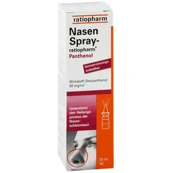 Nasenspray-Ratiopharm Panthenol 20 ML - Arzneimittel zur Wundbehandlung, unterstützt effektiv die Heilung von Nasenschleimhautläsionen dank Dexpanthenol. Ideal für schnelle Linderung und Regeneration.
