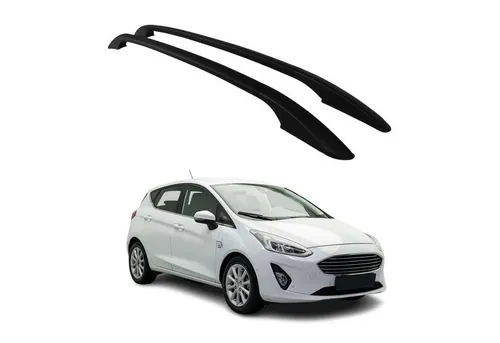 Aluminium Dachreling Relingträger für Ford Fiesta 2017-2021 Schwarz - Dachgepäck- & Grundträger, hochwertige Aluminium-Dachreling für stilvolle Funktionalität und einfache Montage, ideal für den Ford Fiesta.