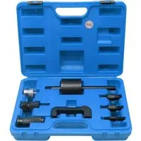 CCLIFE 8-teiliges Diesel Injektor Abzieher Set - Professionelles 8-teiliges Werkzeugset für den sicheren Austausch von Diesel Einspritzdüsen. Ideal für Common Rail und CDI-Motoren, sorgt für schonendes Ausziehen ohne Beschädigungen.
