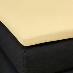 Formesse Bella Donna Topper Spannbetttuch La Piccola 180x200 cm | hellgelb - gelb