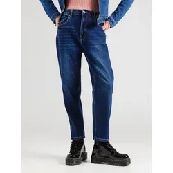 HaILY’S Straight-Jeans Mirell - Drapierte 7/8 Jeans in Dunkelblau - Modische Jeans in XS mit High Waist und raffiniertem Drapé-Design, ideal für trendbewusste Frauen.