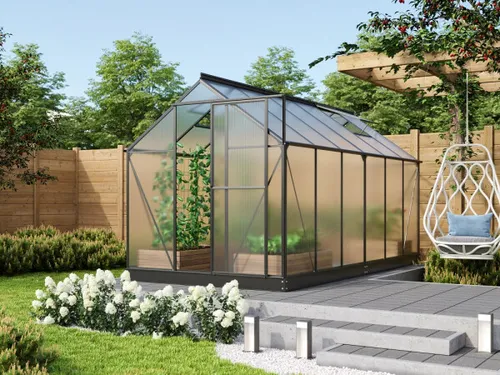 Vitavia Gewächshaus "Triton 7500" mit Zubehör - Garten-Zubehör: Aktionsangebot mit Zubehör im Wert von über 100 Euro, inklusive Hygrometer und Min-Max-Thermometer für optimale Pflanzenpflege.