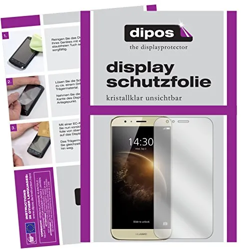 dipos I 2X Schutzfolie klar kompatibel mit Huawei GX8 Folie Displayschutzfolie