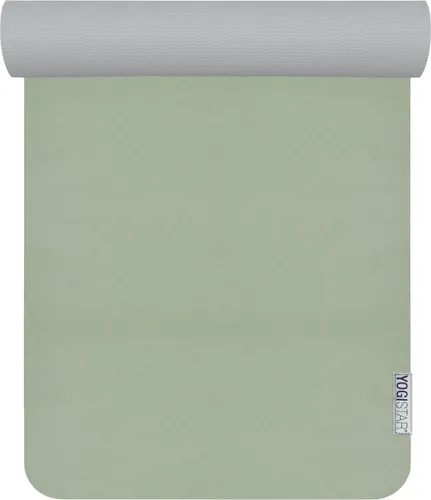 Yogamatte Yogimat® Pro Anthrazit, Hellblau - Sportmatte mit exzellenter Rutschfestigkeit und 6mm Dicke, ideal für Allergiker dank TPE-Material - perfekt für Yoga und Fitness.