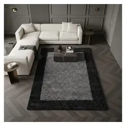 Kadima Design Teppich Anthrazit 300x400 cm - Eleganter Shaggy-Teppich in Anthrazit, 300x400 cm — pflegeleicht und ideal für große Räume. Der flauschige Flor sorgt für Komfort und verleiht jedem Raum eine stilvolle Atmosphäre.