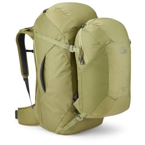 Lowe Alpine Escape Tour ND50+15 - Chlorite Green Rucksack - Rucksäcke mit 50+15 L Volumen und abnehmbarem Tagesrucksack für flexible Tagesausflüge. Ideal für Reisen zwischen Hostels mit cleveren Sicherheitsfunktionen und praktischem Zugang.