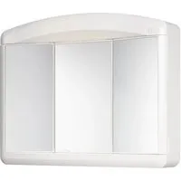 Jokey Spiegelschrank 65 cm - Spiegelschränke, schmaler Badezimmerschrank mit 3-türiger Front und 2 Einlegeböden für optimale Ordnung in kompakten Badezimmern.