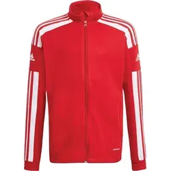 adidas Unisex Kinder Squadra 21 Training Jacket - Kapuzenpullover aus 100 % recyceltem Polyester, feuchtigkeitsabsorbierend und mit praktischen Reißverschlusstaschen, ideal für aktive Kinder.