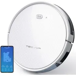 TESVOR X500 PRO Roboter-Staubsauger - Saugroboter mit 2-in-1 Reinigung: Saugen und Wischen in einem Schritt. Elektronischer Wassertank und App-Steuerung für individuelle Reinigungseinstellungen.