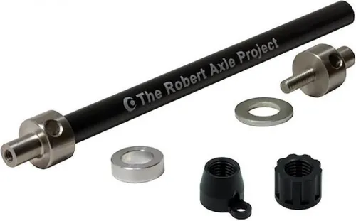 The Robert Axle Project Steckachse Schwarz für BOB Anhänger - Präzise Steckachse für BOB Anhänger an Focus Bikes mit RAT-System. Robustes Design, einfache Montage und hohe Stabilität für sicheres Fahren. Ideal für Touren und Pendler.