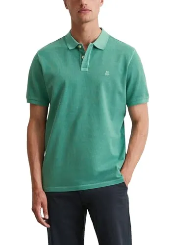 Marc O'Polo Poloshirt aus Pique in Eucalyptus - Herren-Shirts mit 100% Baumwolle, ideal für lässige Anlässe und angenehm zu tragen dank hochwertigem Piqué-Material.