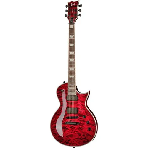 LTD EC-1000 QM Black Cherry FL - Die LTD EC-1000 QM Black Cherry FL vereint edles Design mit hochwertiger Verarbeitung. Die Neck-Thru-Konstruktion sorgt für exzellente Spielbarkeit, während aktive Fishman Humbucker für kraftvollen Sound sorgen.