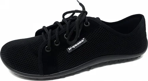 leguano aktiv Lavaschwarz 36 EU - Herren-Sneaker mit schwarzer Sohle, ideal für natürliche Bewegungsfreiheit und optimalen Komfort.