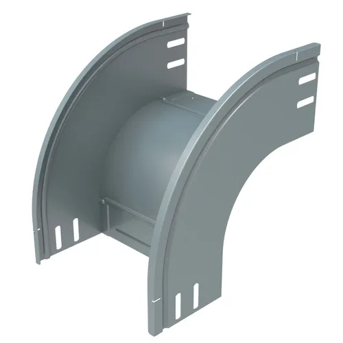 Legrand Fallstück 481056 Bögen – 90° Bogen für Kabelträger - Robustes Fallstück aus Stahl für Kabelträger, ideal für vertikale Richtungsänderungen. Mit einer Materialstärke von 0,7 mm und bandverzinkter Oberfläche bietet es Langlebigkeit und Stabilität.