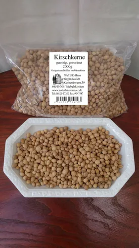 Kirschkerne lose 2kg Top Qualität! Schonend gereinigt! Thermisch behandelt!