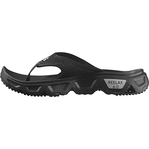 Salomon Reelax Break 6.0 Damen Laufschuhe - Noir - 41.1/3 - Sandalen für Damen, ideal zur Regeneration mit maximalem Komfort für deine Füße.