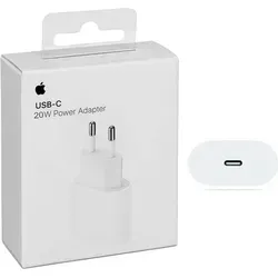 Apple 20W USB-C Power Adapter - Schnellladegerät für iPhone und iPad - Handy Ladegeräte mit 20W Schnellladefunktion für effizientes Aufladen zu Hause oder unterwegs. Ideal für iPhone 12 bis 14 und iPad Pro.