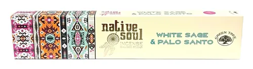 Green Tree Native Soul Räucherstäbchen "White Sage & Palo Santo" 15gr.