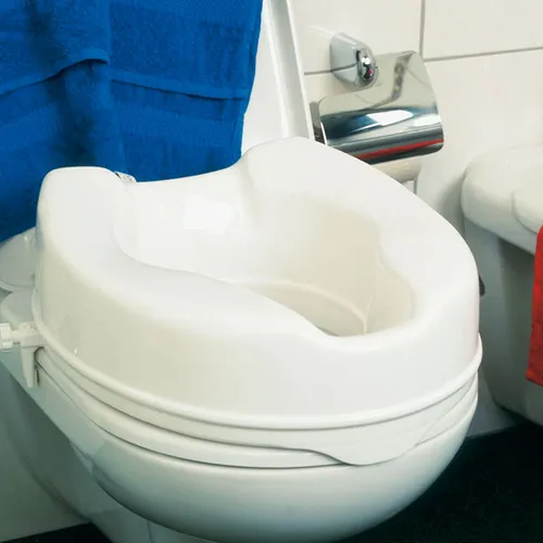Homecraft Savanah Raised Toilet Seat - Toilettensitzerhöher, erhöht für mehr Komfort und Unabhängigkeit, ideal für Senioren und Menschen mit Behinderungen, leicht zu reinigen und einfach zu montieren.