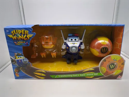 Super Wings EU760965 - Transforming Paul & Animal Power Ball, ca. 12,7 cm