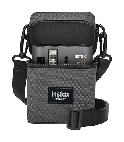 Fujifilm instax Mini 41 Tasche - Stylische Kameratasche - Kamerataschen, kompakte und schützende Tasche für die Fujifilm instax Mini, ideal für unterwegs und stilvolles Design.