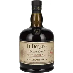 El Dorado Single Still PORT MOURANT 2009 Rum 40% Vol. 0,7l - Exklusiver Jahrgangsrum aus Guyana, hergestellt in einer traditionellen Holz-Destille. Genieße die komplexen Aromen von Vanille und Gewürzen, perfekt für besondere Anlässe oder als edler Genuss.