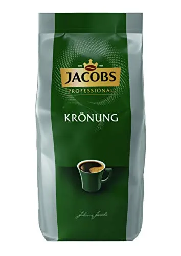 JACOBS Krönung Kaffee, gemahlen, 1,0 kg - Kaffee, kräftig mit Arabica- und Robustabohnen, für vollmundigen Genuss und Energie in der Arbeitswelt.