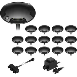 ledscom.de LED Boden-Aufbau-Leuchte Bunda, 4-flammig, schwarz, befahrbar, warm-weiß, 15er Set - Die Bunda 4-flammige Boden-Aufbau-Leuchte bietet seitliche Lichtabstrahlung für blendfreies Licht im Außenbereich. Mit robustem Gehäuse, IP67 Schutz und einfacher Installation über das NEMO Stecksystem ist sie ideal für Einfahrten und Gartenwege.