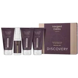 Margaret Dabbs Fußlotion Discovery Kit für perfekte Füße - Fußpflegeset mit luxuriösem Fußbad, Peeling und intensiver Feuchtigkeitslotion. Ideal für unterwegs, sorgt für geschmeidige, gepflegte Füße und reduziert harte Hautablagerungen.