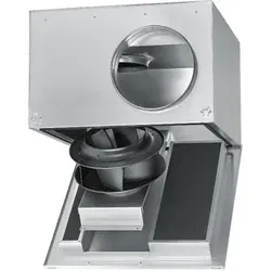 Helios SBD 315 A SILENTBOX Rohrventilator - Schallgedämpft für ruhige Lüftung - Lüftungstechnik, leistungsstarker schallgedämpfter 3-Phasen-Rohrventilator für geräuscharme und effiziente Luftförderung in anspruchsvollen Anwendungen.