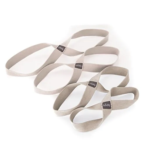 Yoga Loop Ananta L, Yoga Gurt ohne Schnalle, ca. 48 cm, aus 100% Baumwolle, natur, Yoga-Hilfsmittel, Yoga-Zubehör