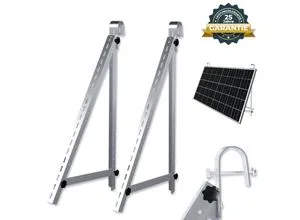 Balkon-Haken Montagehalterung Set - Halterungsset für PV-Solarmodule, stabil und vielseitig einsetzbar für Balkon-Geländer