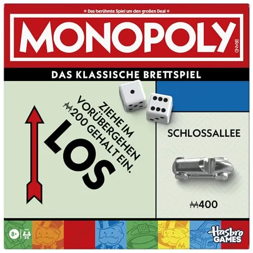 Monopoly Classic Refresh - Gesellschaftsspiel für die ganze Familie mit 16 von Fans gewählten Gemeinschaftskarten, ideal für spannende Spieleabende und abwechslungsreichen Spaß.