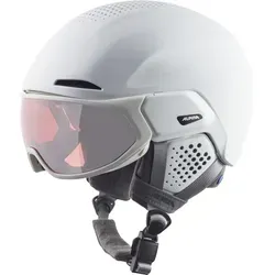 Alpina Alto QV Visier Skihelm - Stilvoller Schutz für Skifahrer (51-55 cm) - Der Alpina Alto QV kombiniert Komfort und Stil. Mit innovativer Visier-Technologie für optimalen Sitz und klare Sicht. Die abnehmbaren Ohrenpolster und aktive Belüftung sorgen für ein angenehmes Skierlebnis.