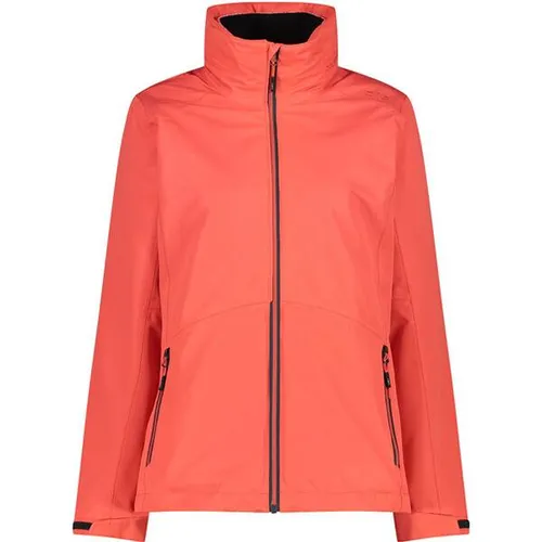 CMP 3-in-1-Jacke für Damen, Campari, D48 - Wanderjacken, vielseitige 3-in-1-Jacke mit wasserdichter Clima Protect Membran und warmem Knit-Tech-Material, ideal für jedes Wetter.