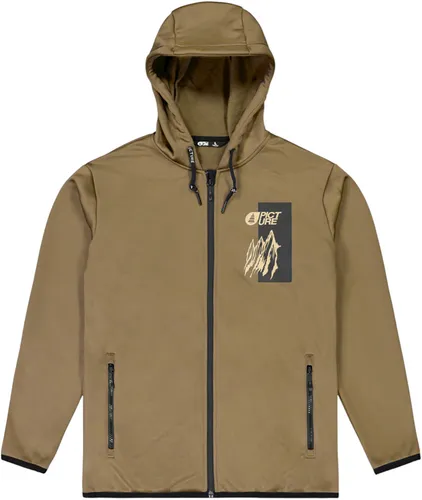 PICTURE PARK TECH Zip Hoodie 2026 shitake - L - Modischer Zip Hoodie für Outdoor-Aktivitäten. Mit antibakterieller Behandlung und wasserabweisender Imprägnierung bleibt er warm und trocken – ideal für jedes Abenteuer!