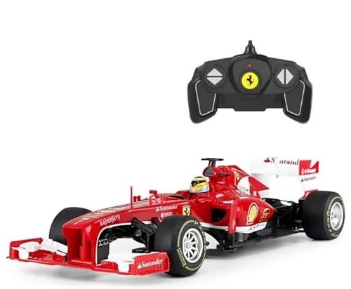 Rotes Ferrari F138 F1 RC Rennwagen (Skala 1:18) Offizielle Lizenz, für Kinder ab 6 Jahren - Ready-to-Race Fahrer - Fernando Alonso + Felipe Massa