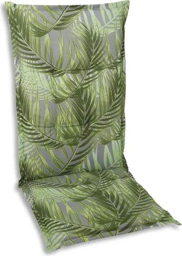 GO-DE Auflage Foglia - Hochlehner Kissen in Grün - Sitzkissen & Auflagen - Hochlehner Auflage, hochwertige Materialien, Made in Germany, Öko-Tex Standard 100, ideal für Komfort und Stil im Garten.