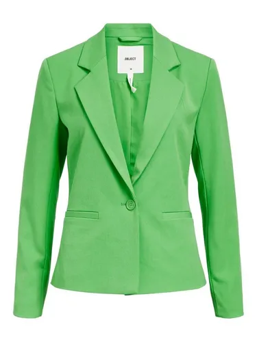 Objlisa L/S Button Blazer Noos - Eleganter Blazer für Damen mit Revers und Knopfverschluss, perfekt für schicke Anlässe oder das Büro, gefüttert für zusätzlichen Komfort.