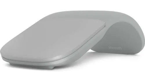 Microsoft Surface Arc Mouse - Beidhändige Bluetooth Maus, ultramobil und ideal für Reisen, 1000 DPI, schlankes Design in Grau